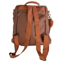 Allure Anti-Theft Handbag Brown Back